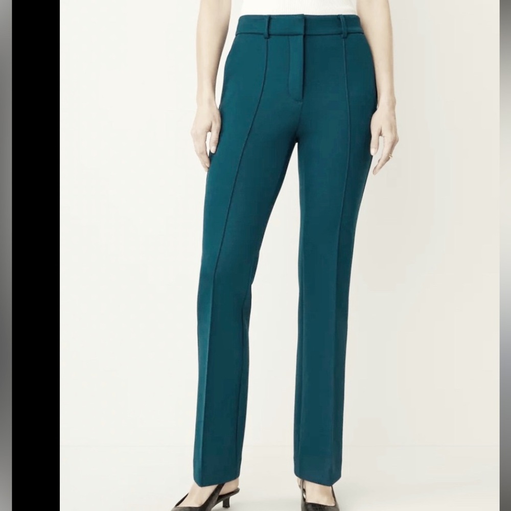 Ann Taylor Deep Teal Straight Leg Pants